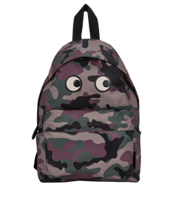 Camouflage Eyes Backpack, Nylon, Green/Brown, MIC, DB, 3*